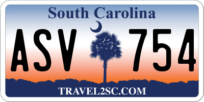 SC license plate ASV754