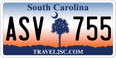 SC license plate ASV755