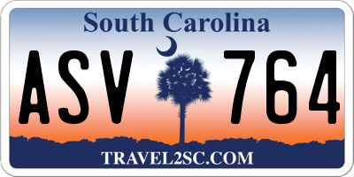 SC license plate ASV764