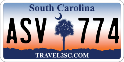 SC license plate ASV774