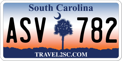 SC license plate ASV782