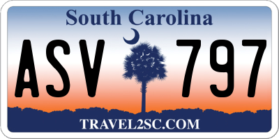 SC license plate ASV797