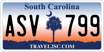 SC license plate ASV799