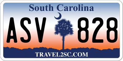 SC license plate ASV828