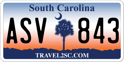 SC license plate ASV843