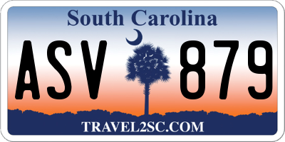 SC license plate ASV879