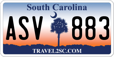 SC license plate ASV883