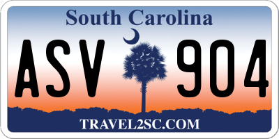 SC license plate ASV904