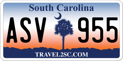 SC license plate ASV955