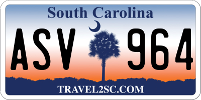 SC license plate ASV964