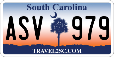 SC license plate ASV979