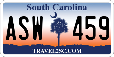 SC license plate ASW459