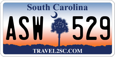 SC license plate ASW529