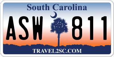SC license plate ASW811