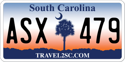 SC license plate ASX479