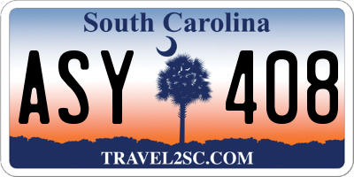 SC license plate ASY408