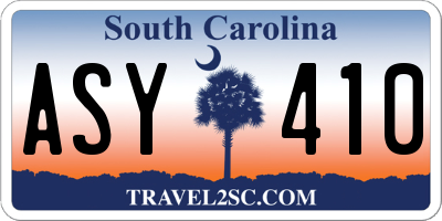 SC license plate ASY410