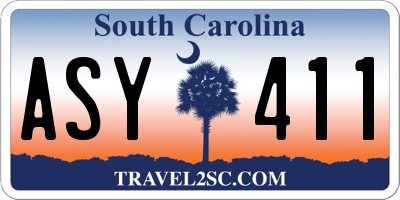 SC license plate ASY411