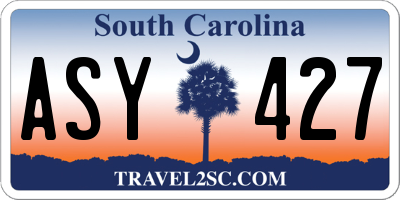 SC license plate ASY427