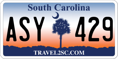 SC license plate ASY429