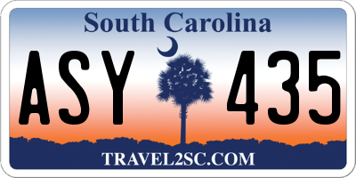 SC license plate ASY435