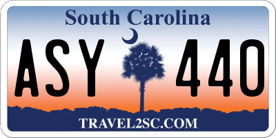 SC license plate ASY440