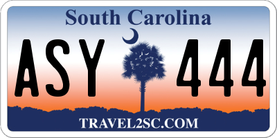 SC license plate ASY444