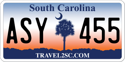 SC license plate ASY455