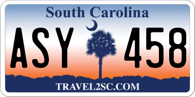 SC license plate ASY458
