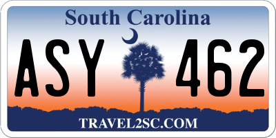 SC license plate ASY462