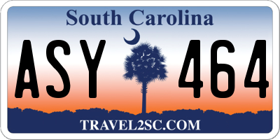 SC license plate ASY464
