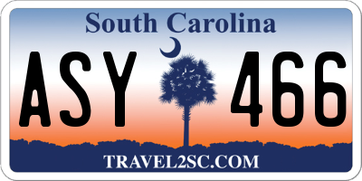 SC license plate ASY466