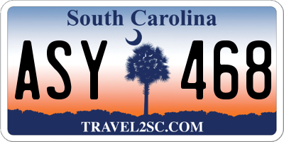 SC license plate ASY468
