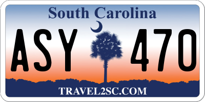 SC license plate ASY470