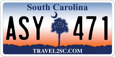 SC license plate ASY471