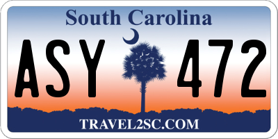SC license plate ASY472