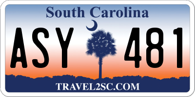 SC license plate ASY481