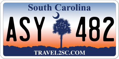 SC license plate ASY482