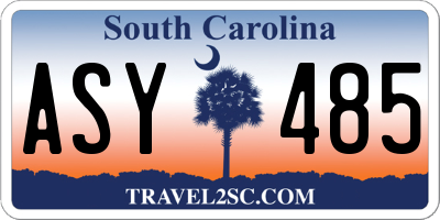 SC license plate ASY485