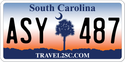 SC license plate ASY487
