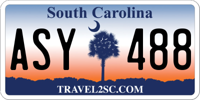 SC license plate ASY488