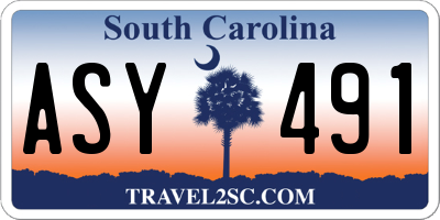 SC license plate ASY491