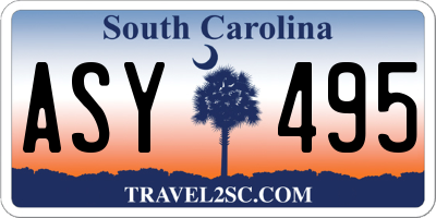 SC license plate ASY495