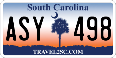 SC license plate ASY498
