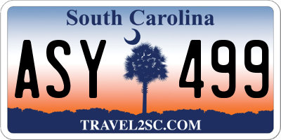 SC license plate ASY499