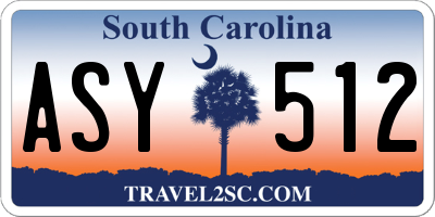 SC license plate ASY512