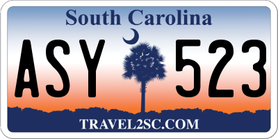 SC license plate ASY523