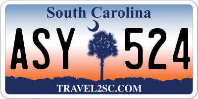 SC license plate ASY524
