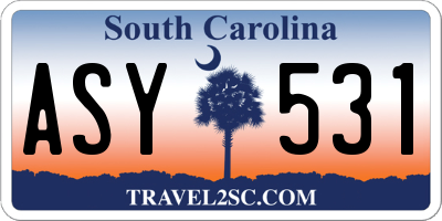 SC license plate ASY531