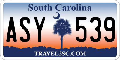 SC license plate ASY539